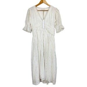 House of Harlow 1960 Cream Lace Midi Dress